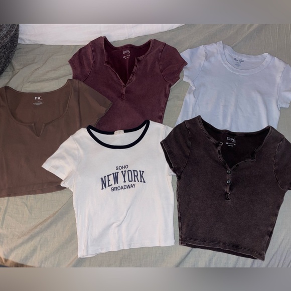 Pacsun/Brandy Melville Bundle of Crop Tops - Picture 1 of 6